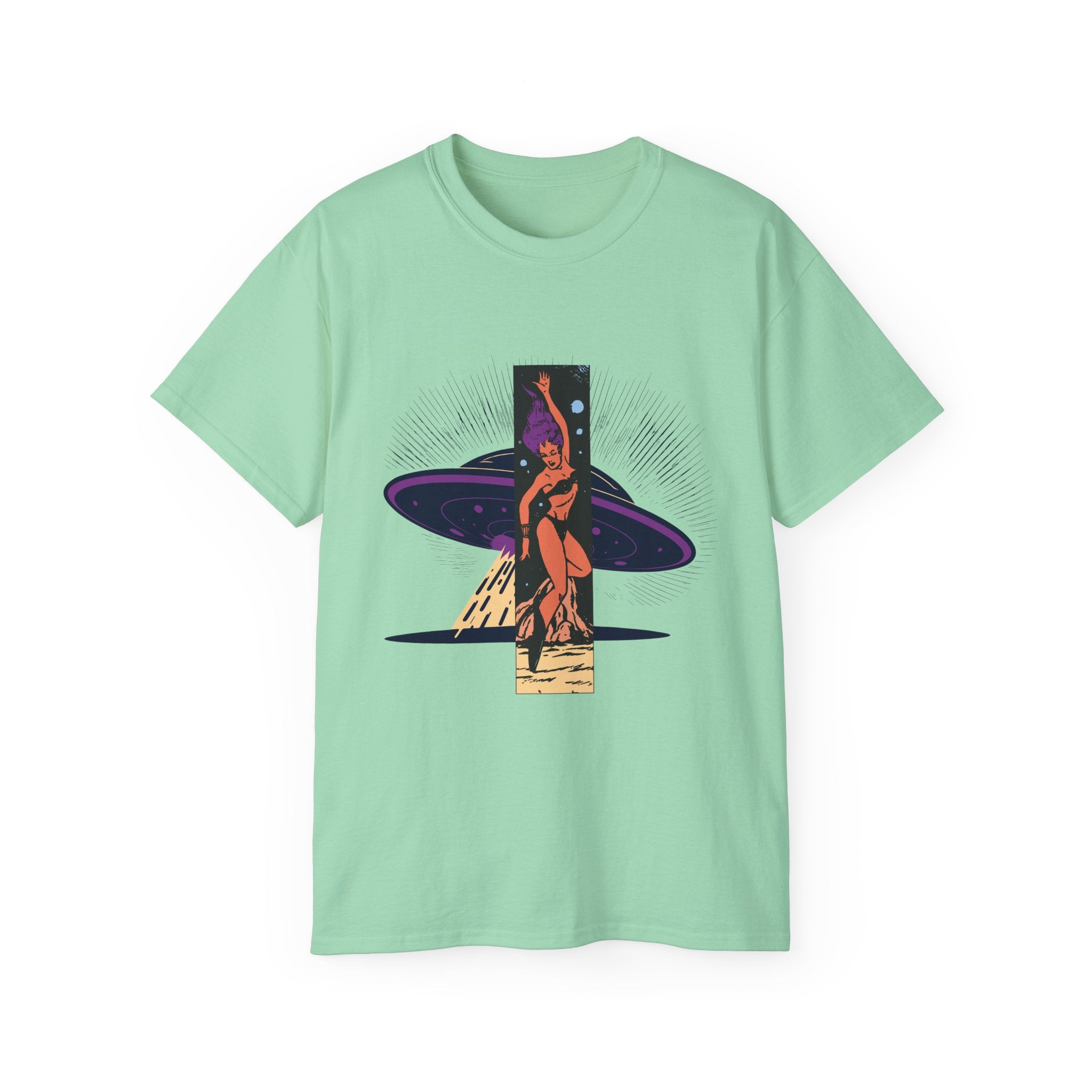 Space Warrior - Unisex Cotton Tee (Front) - Damned Threads